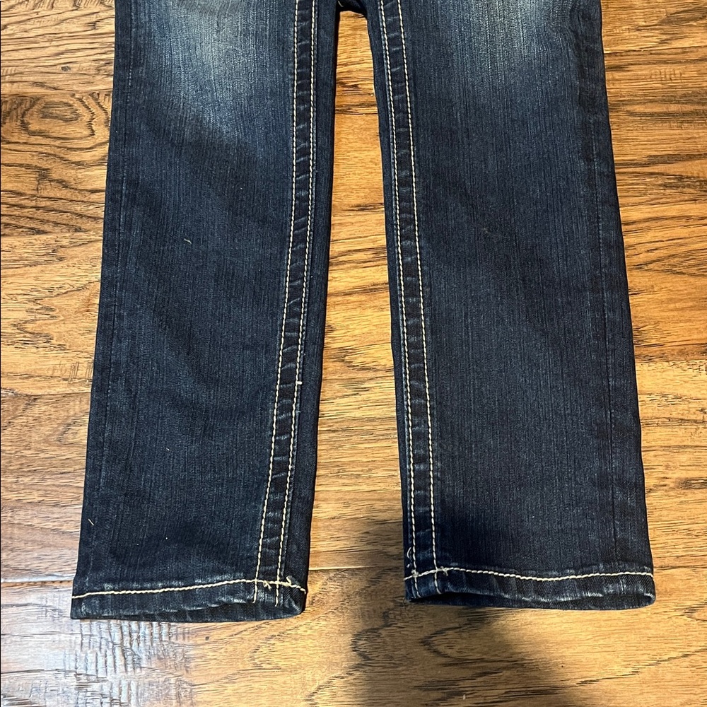 Miss Me Dark Blue Skinny Jeans with Embroidered/Embellished Pockets size 28 - Picture 6 of 6